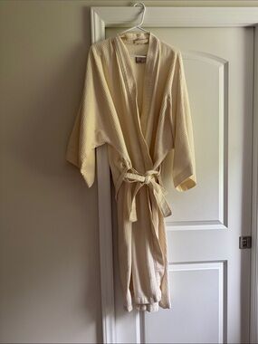 Light Cream Waffle 100% cotton robe